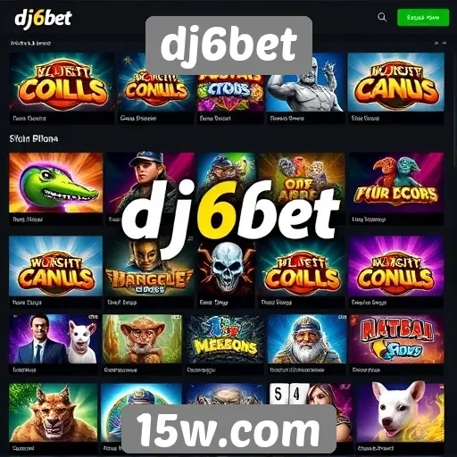 Variedade de jogos disponíveis no dj6bet